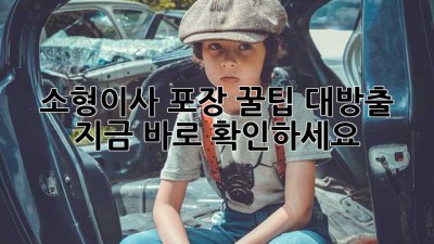 📦 소형이사 포장, 꿀팁🍯 대방출! 지금 바로 확인하세요! 💨